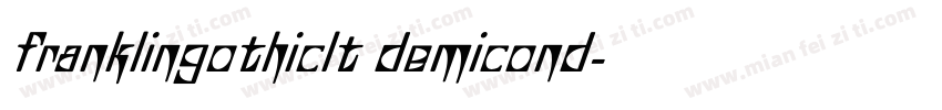franklingothiclt demicond字体转换